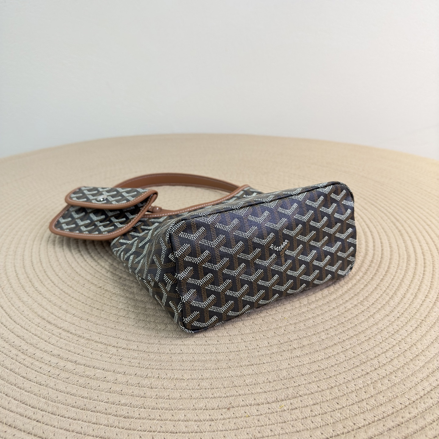 高仿Goyard*Boheme系列01CL03P單肩包棕色Mini純原版本