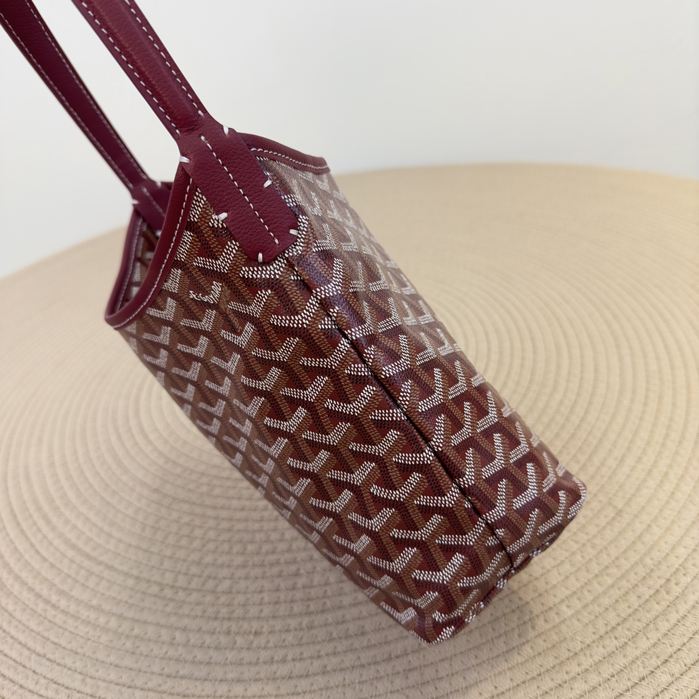 高仿Goyard*Boheme系列33CL33P單肩包酒紅色Mini純原版本