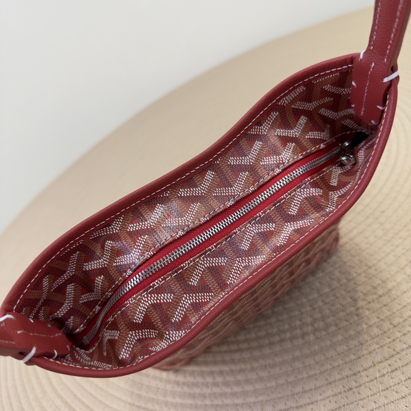 高仿Goyard*Boheme系列02CL02P單肩包紅色Mini純原版本