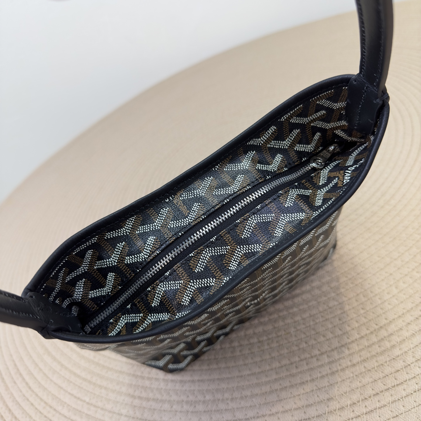 高仿Goyard*Boheme系列01CL01P單肩包黑色Mini純原版本