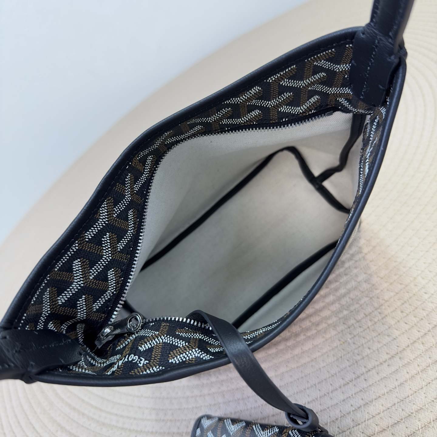 高仿Goyard*Boheme系列01CL01P單肩包黑色Mini純原版本