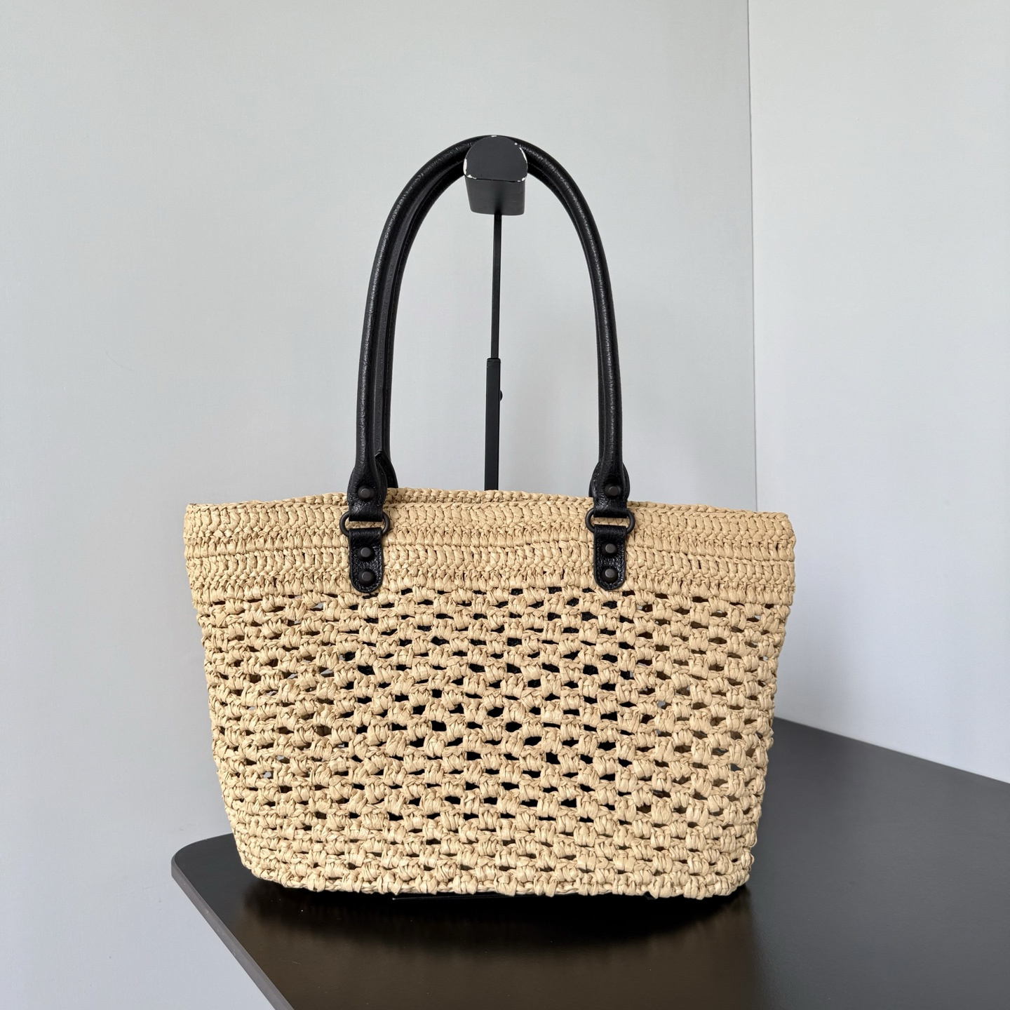 高仿Balenciaga*LeCity系列2ACGC9手提袋織物牛皮拼色純原版本