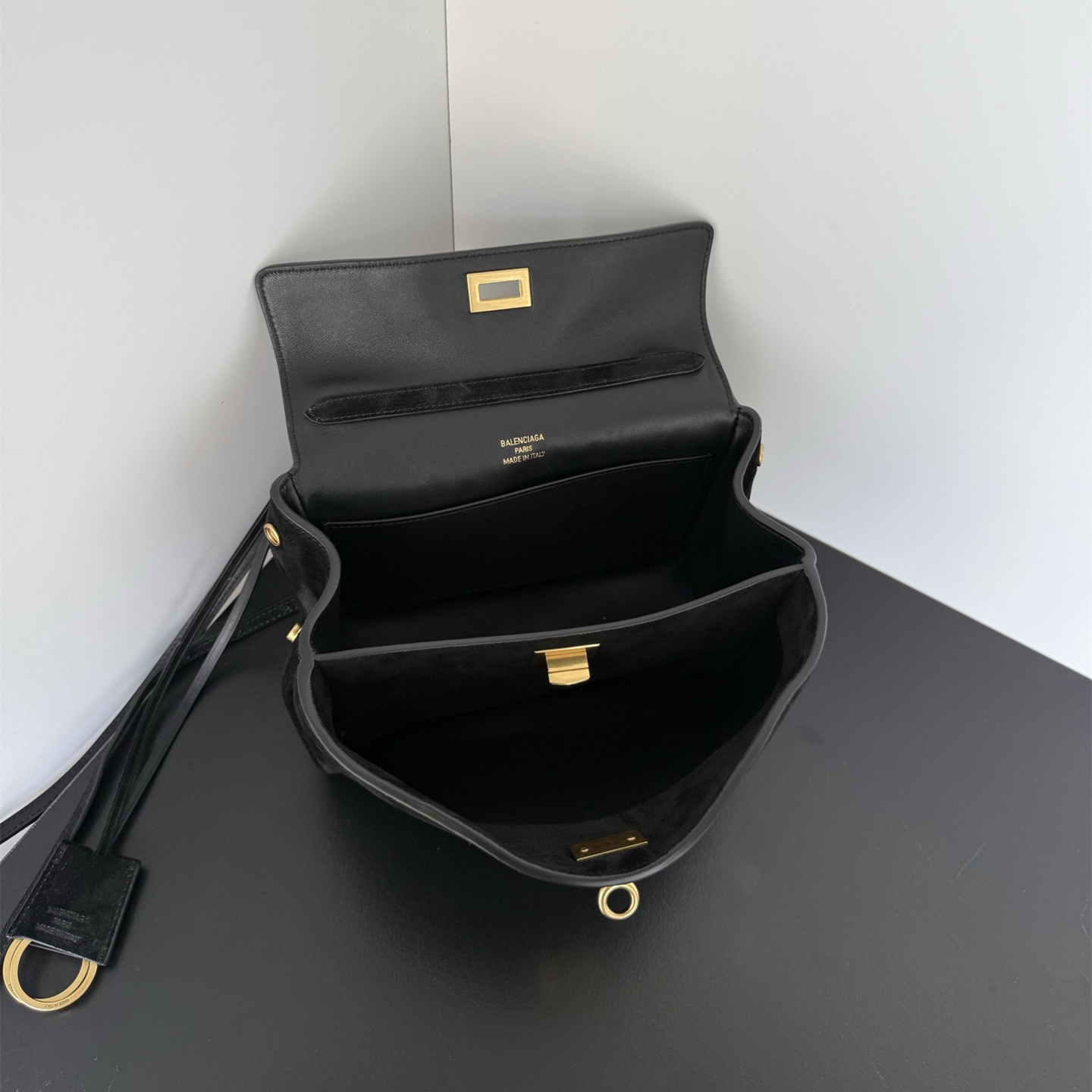高仿Balenciaga*Rodeo系列22ACKO單肩包麂皮黑色Mini純原版本