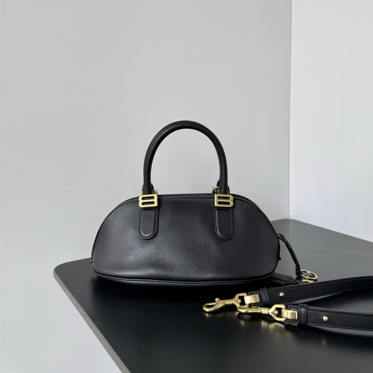 高仿Balenciaga*BoleroB系列54ACJS牛皮手提包黑色Mini純原版本