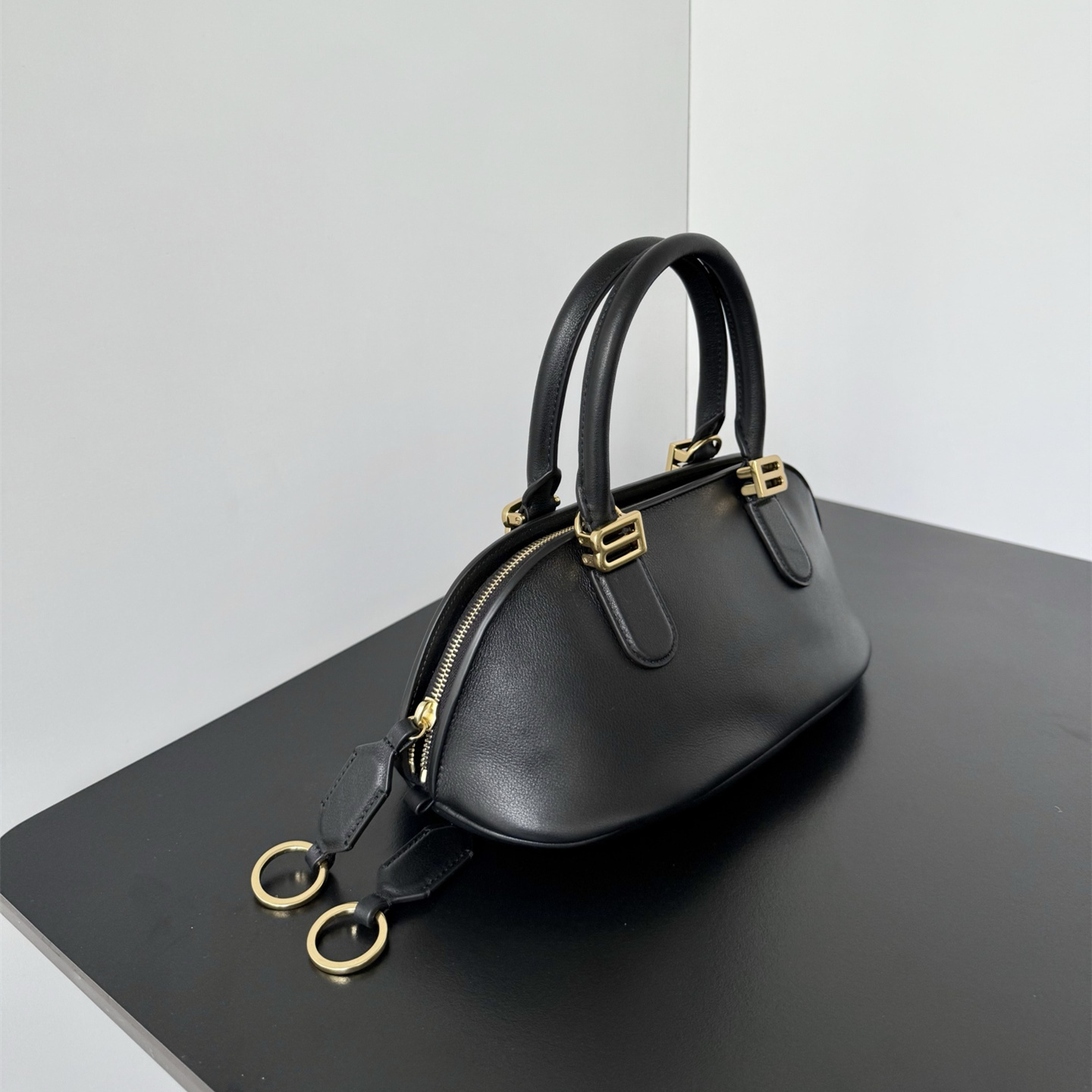 高仿Balenciaga*BoleroB系列54ACJS牛皮手提包黑色Mini純原版本