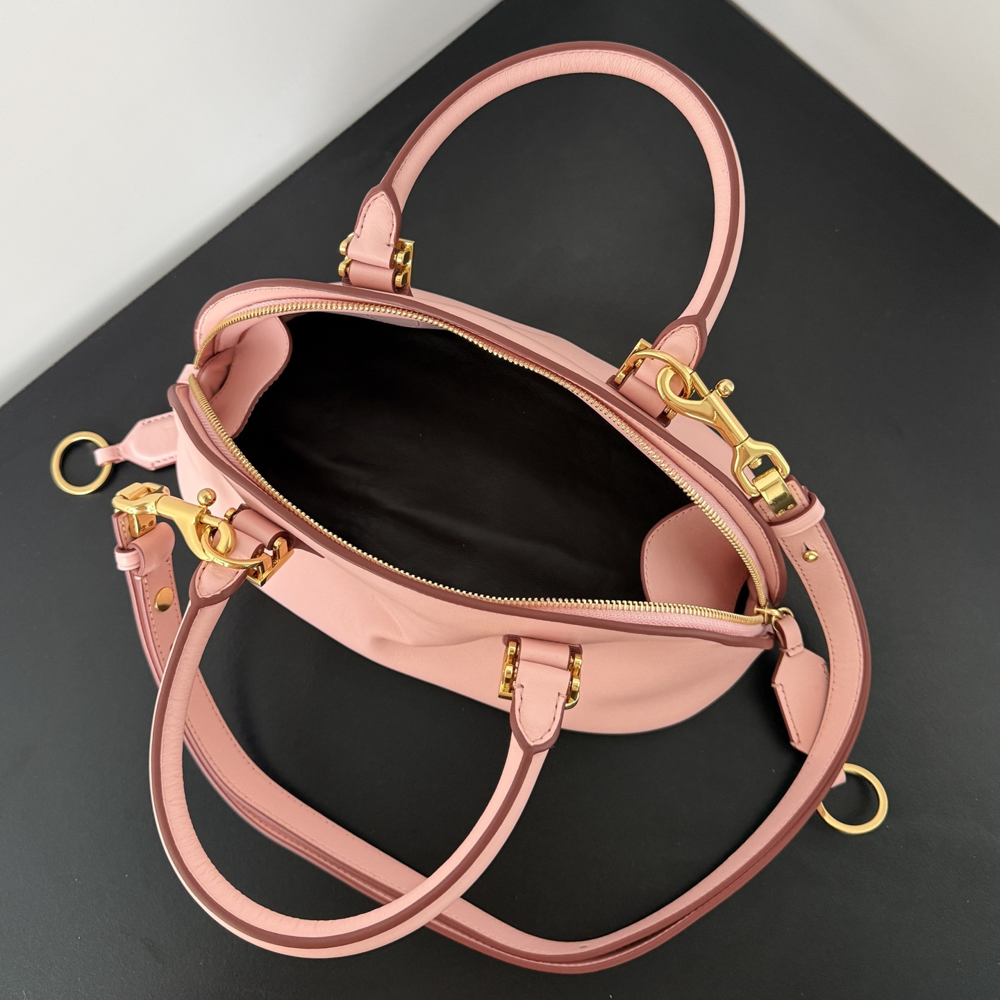 高仿Balenciaga*BoleroB系列53ACJS牛皮手提包粉色Mini純原版本