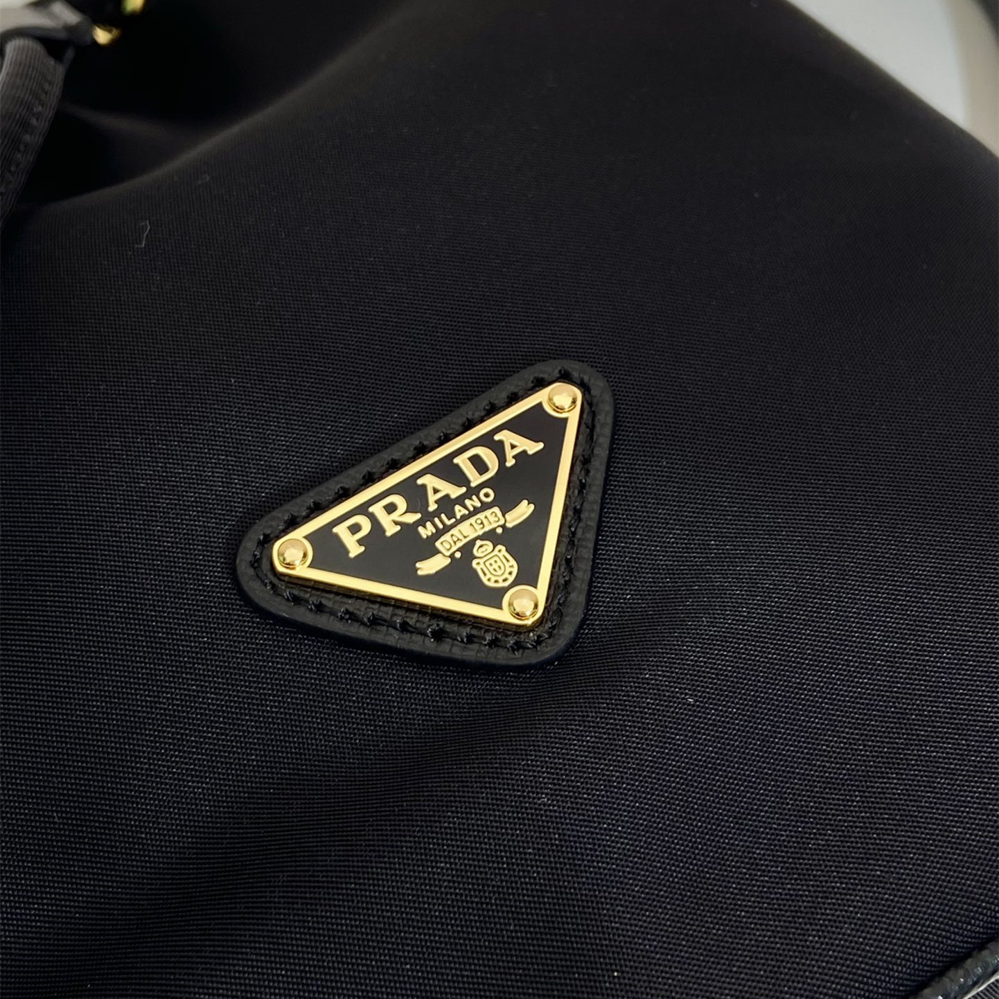 高仿Prada*Re-Nylon系列1BE067尼龍水桶包黑色mini純原版本