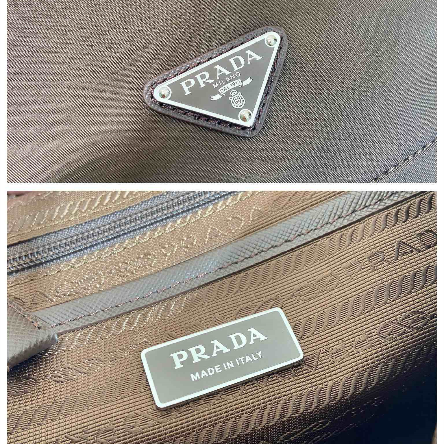 高仿Prada*Re-Nylon系列1BD953尼龍郵差包深褐色純原版本