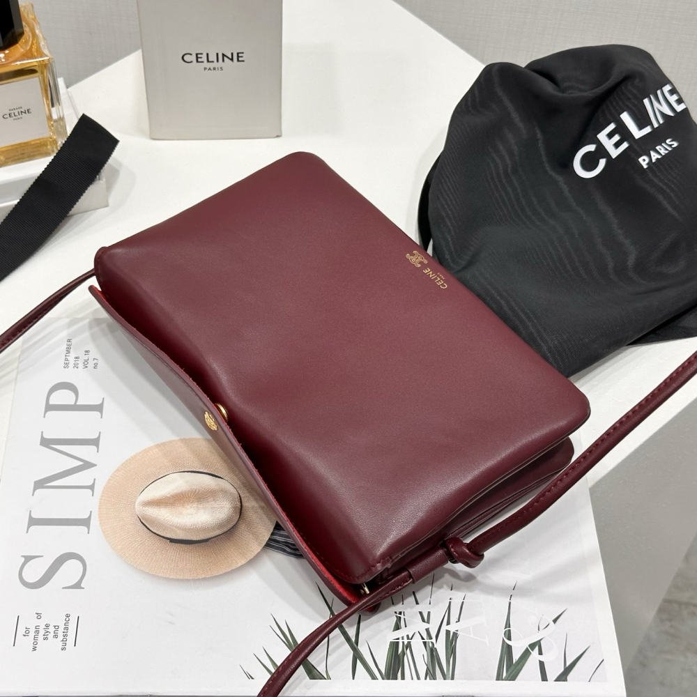 Celine TrioFlap 10P862：實背比例與整體搭配