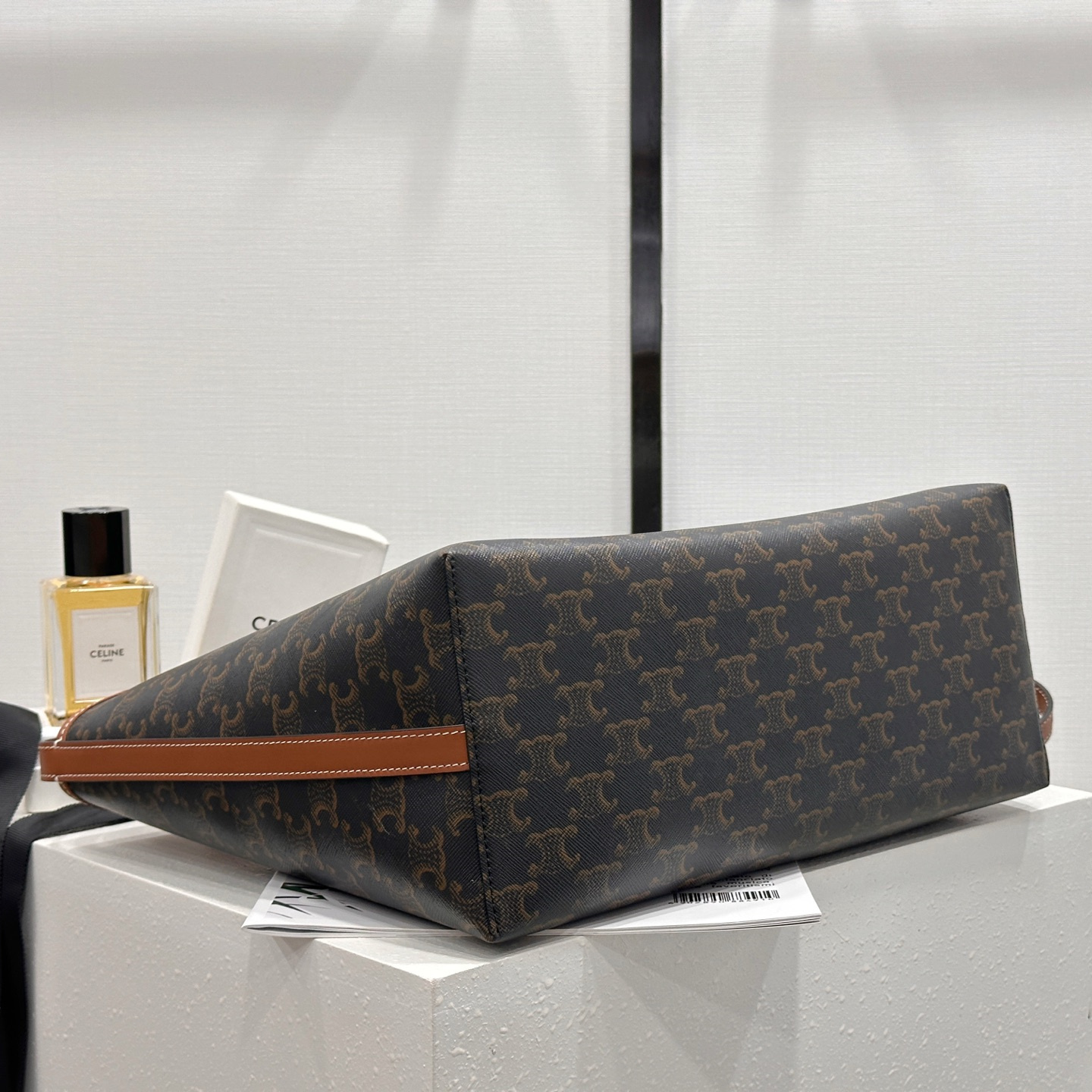 高仿Celine*SoftShopper系列123912帆布托特包黃褐色純原版本