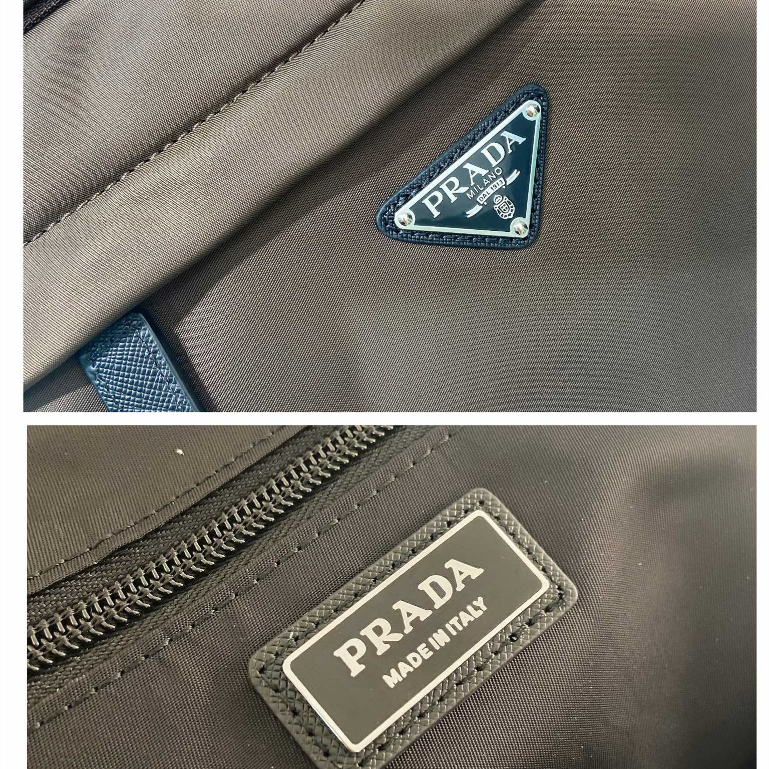 高仿Prada*Re-Nylon系列1VZ048尼龍雙肩包深棕色純原版本