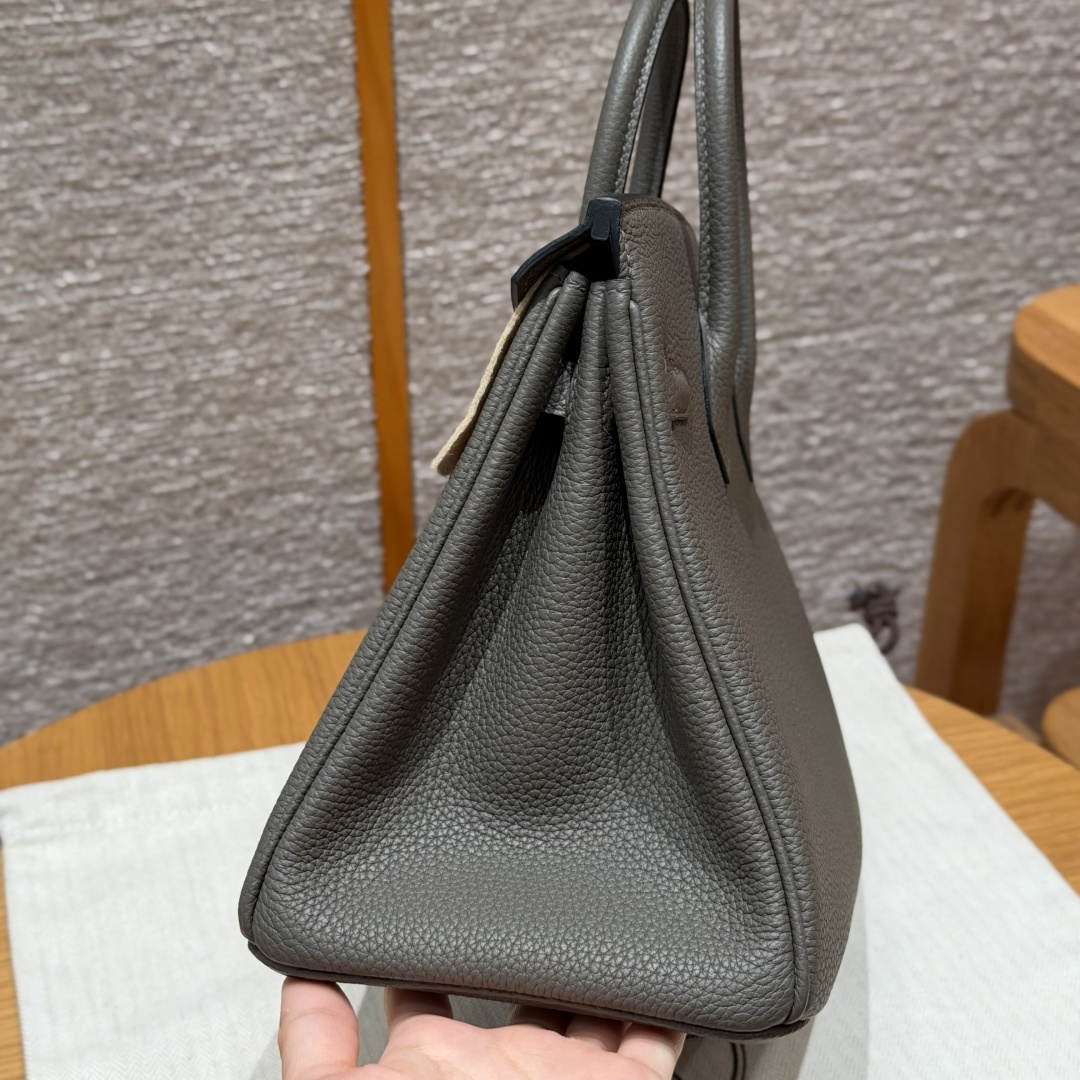高仿Hermes*Birkin25系列H041344BO8F錫器灰牛皮銀扣純手工