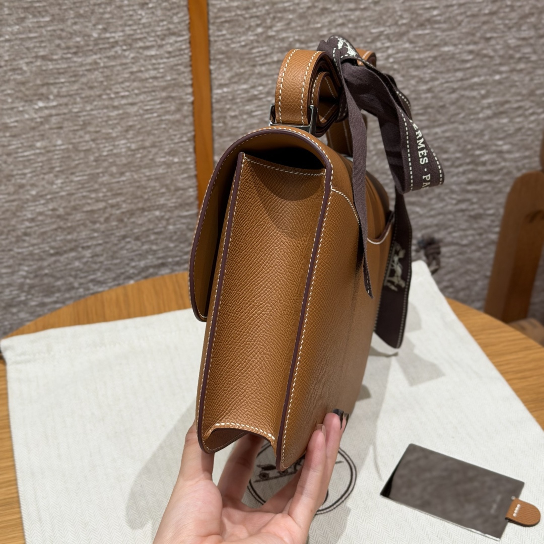 高仿Hermes*Constance24系列H080170EP37金棕色牛皮銀扣純手工