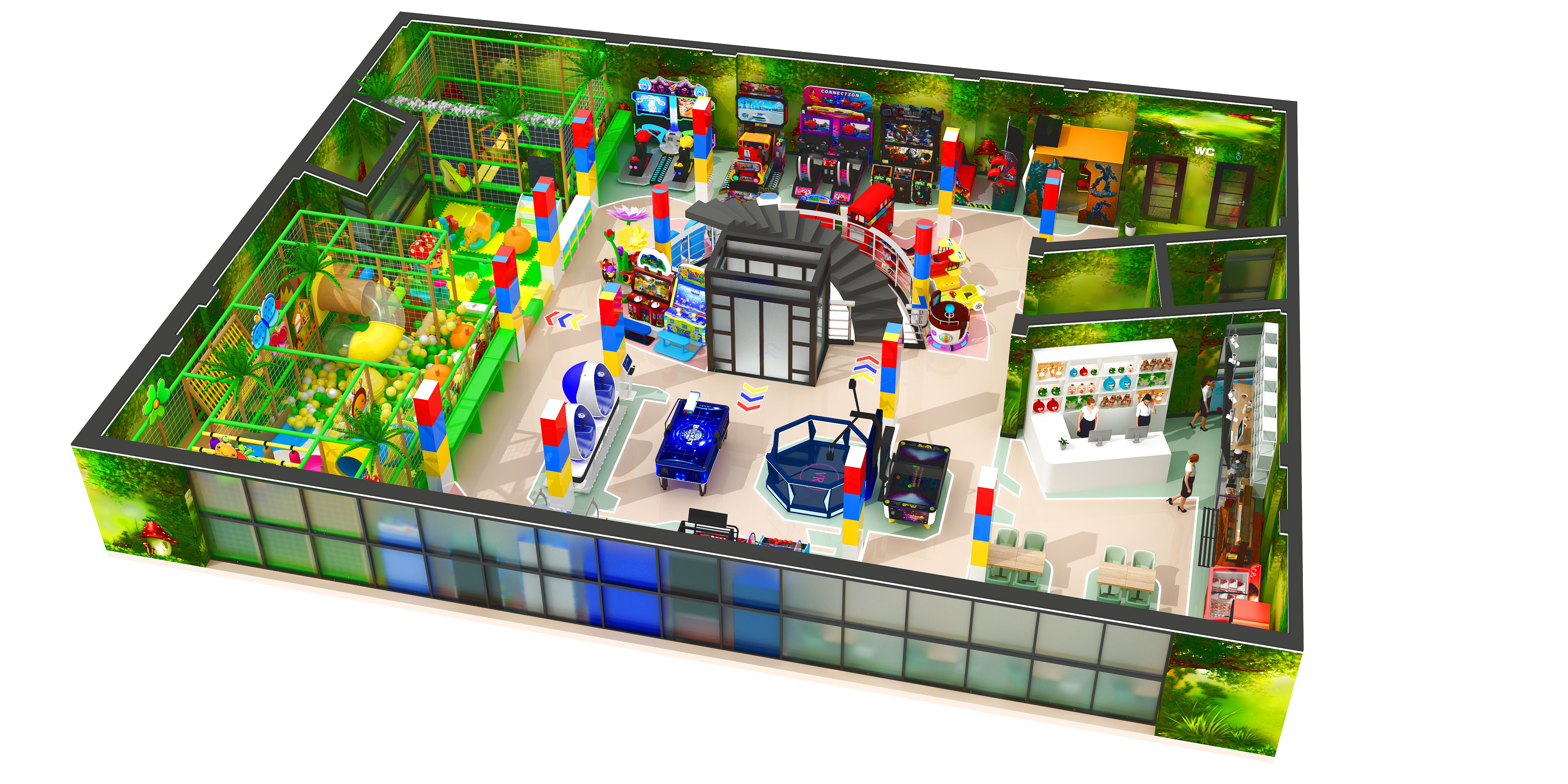 350sqm game center
