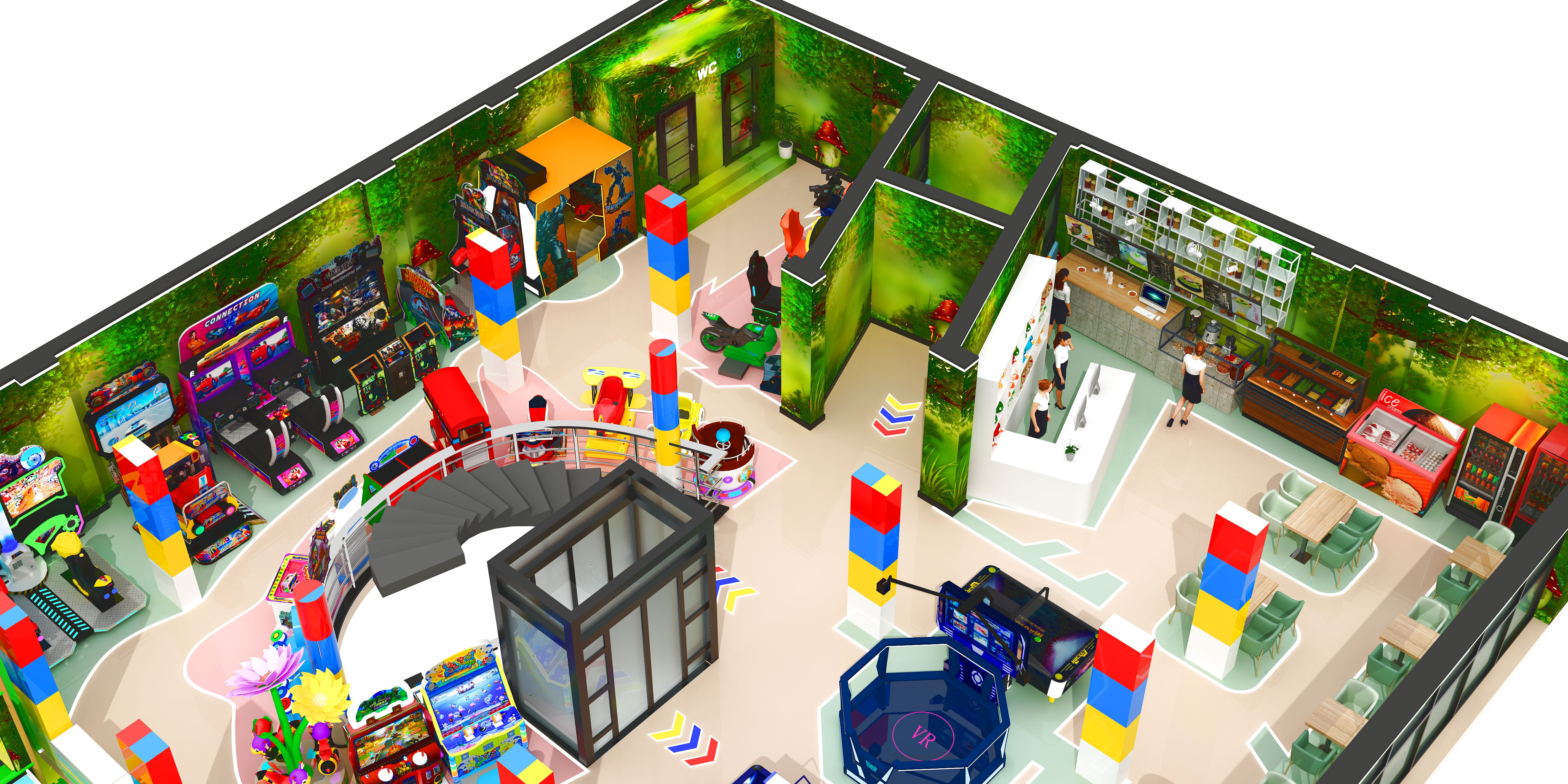 350sqm game center