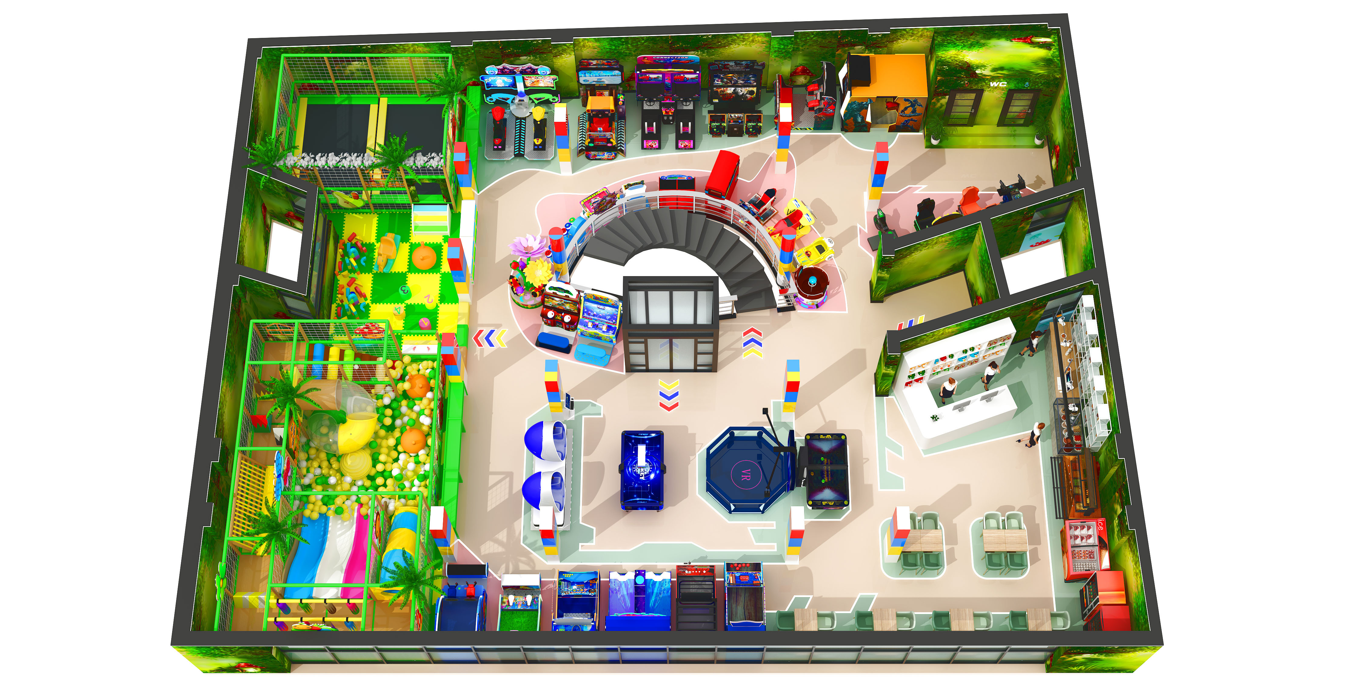 350sqm game center