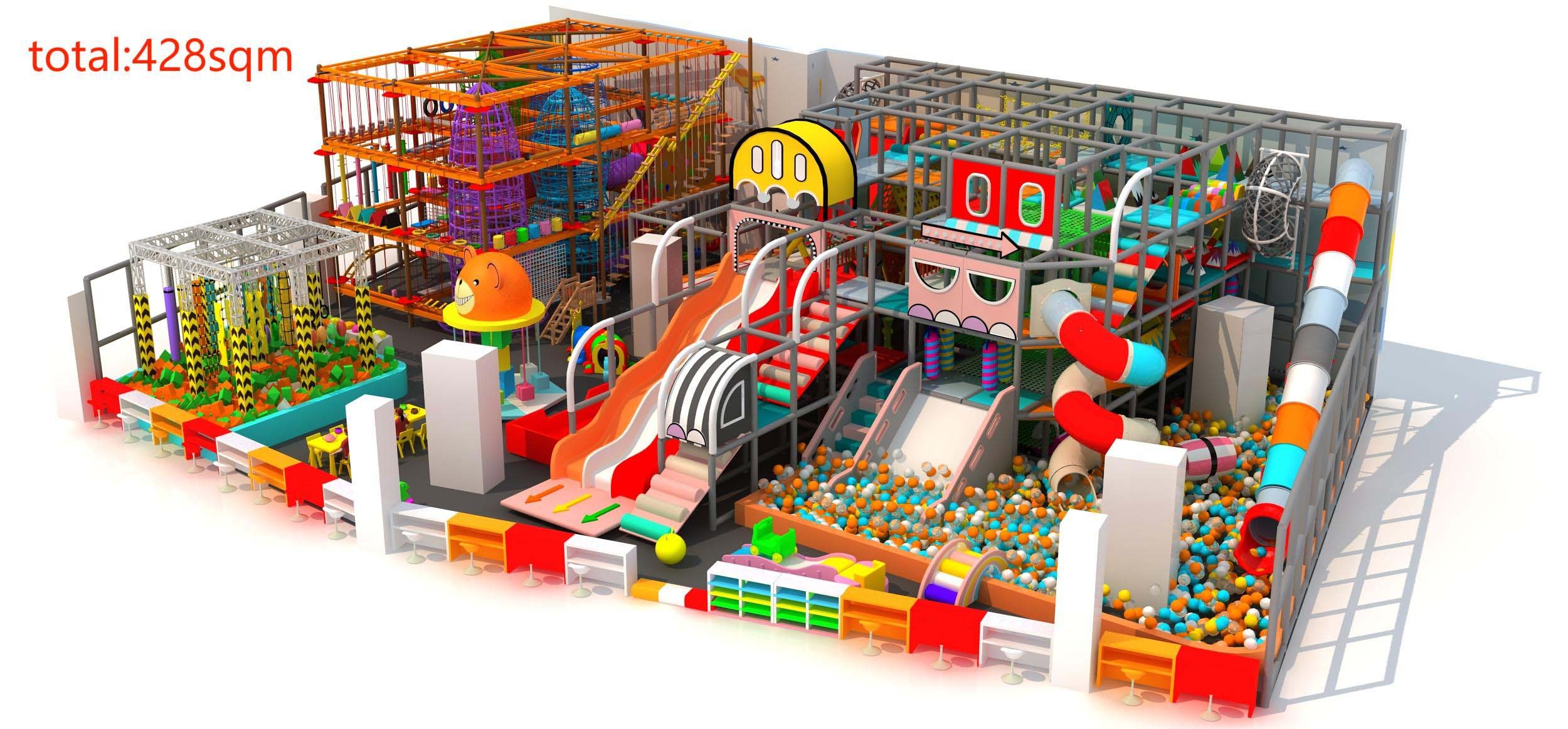 428m2 Customized Soft Playground