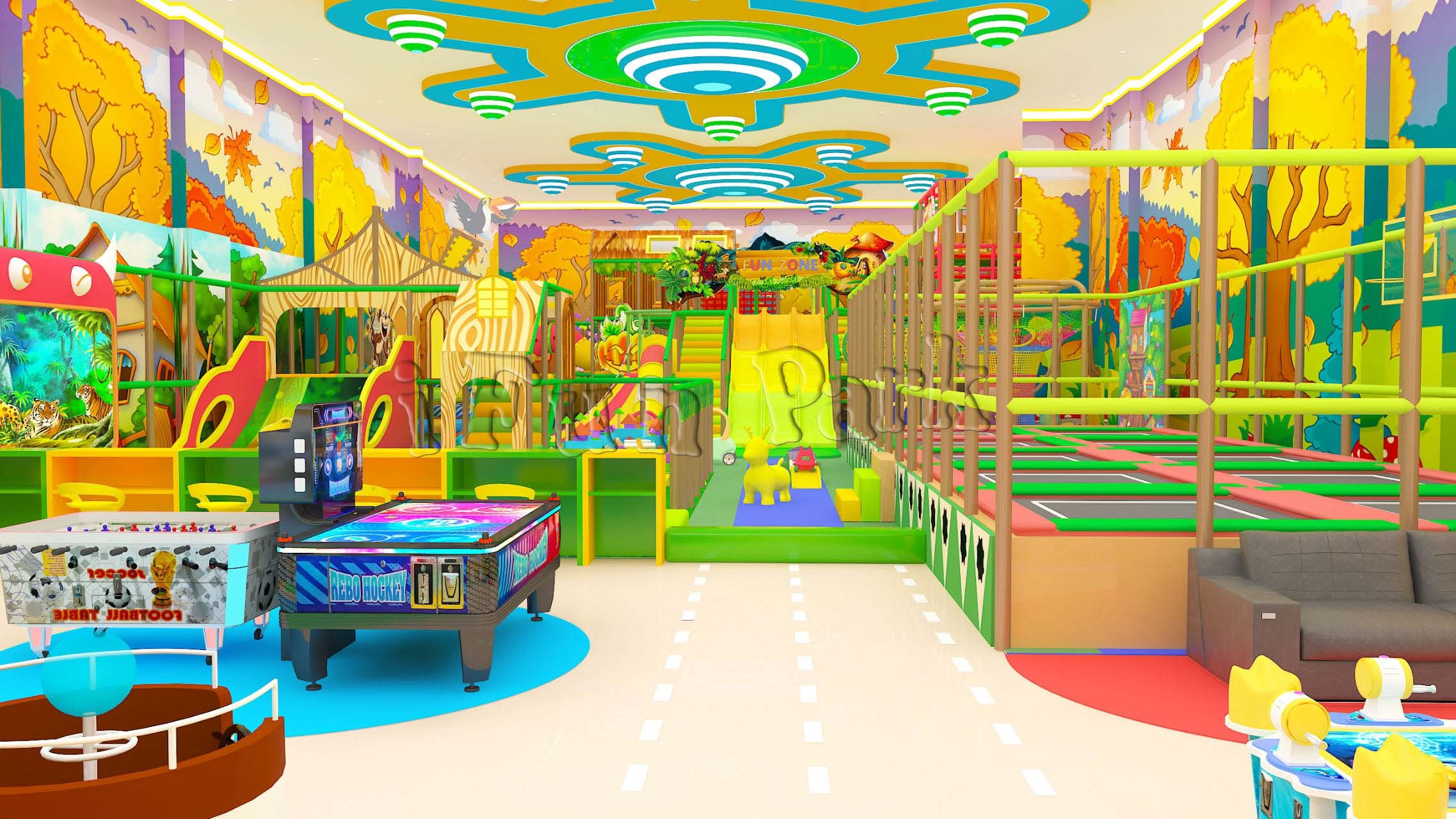 460m2 Natural forest Soft Play