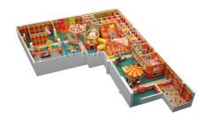 400m2 Circus Theme Soft Playground