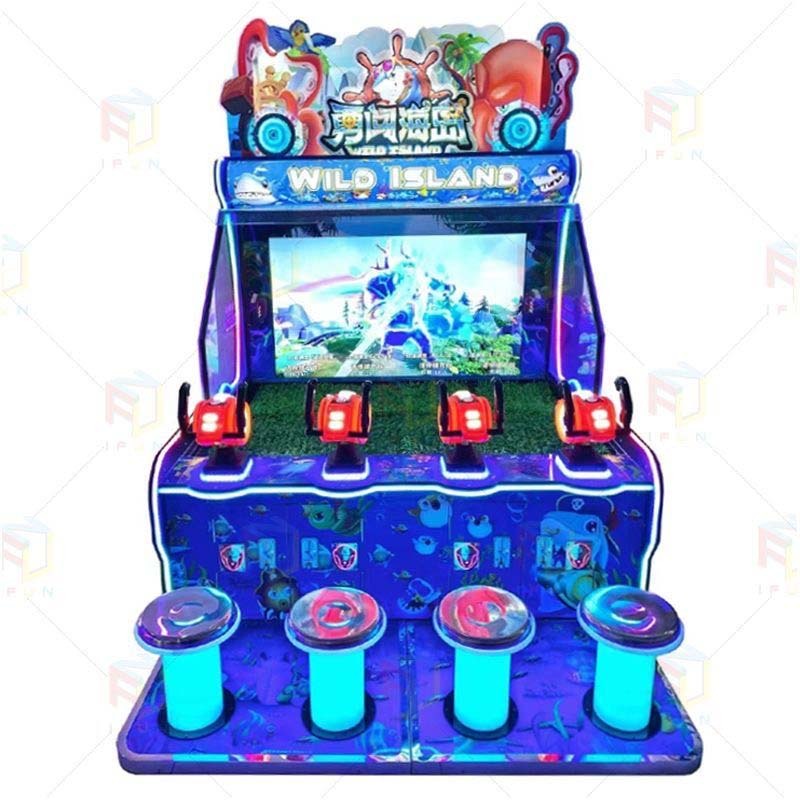 Wild Island 4 Players Water Shooting
