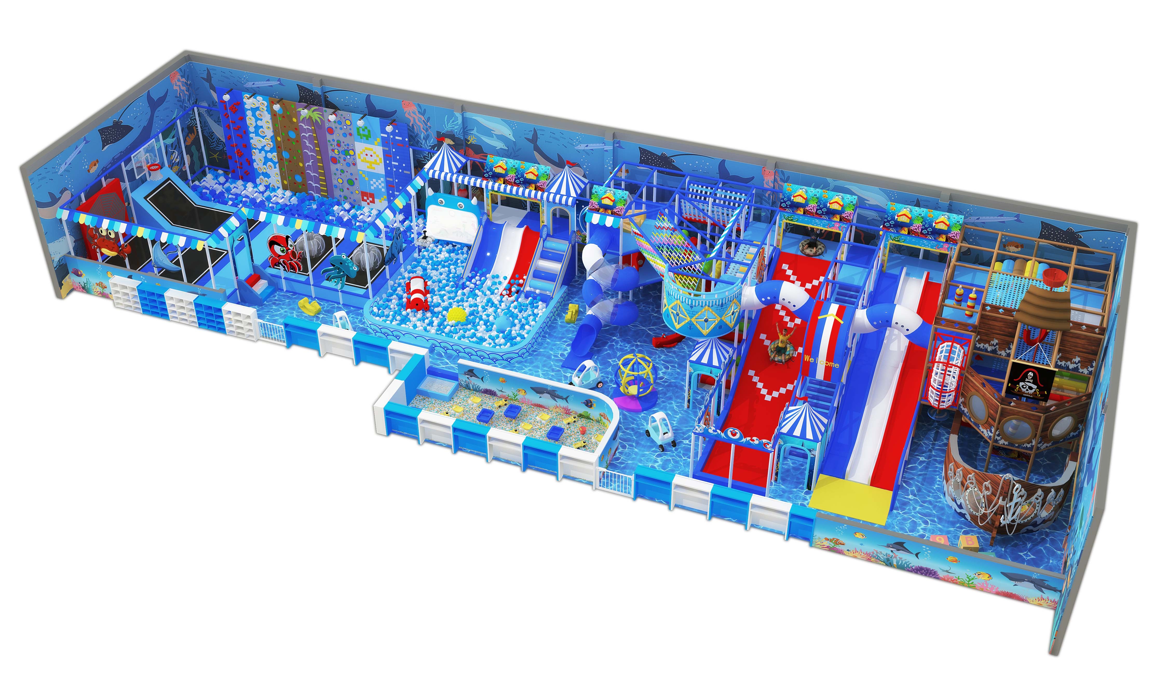 400 m2 Ocean Theme Soft Playground