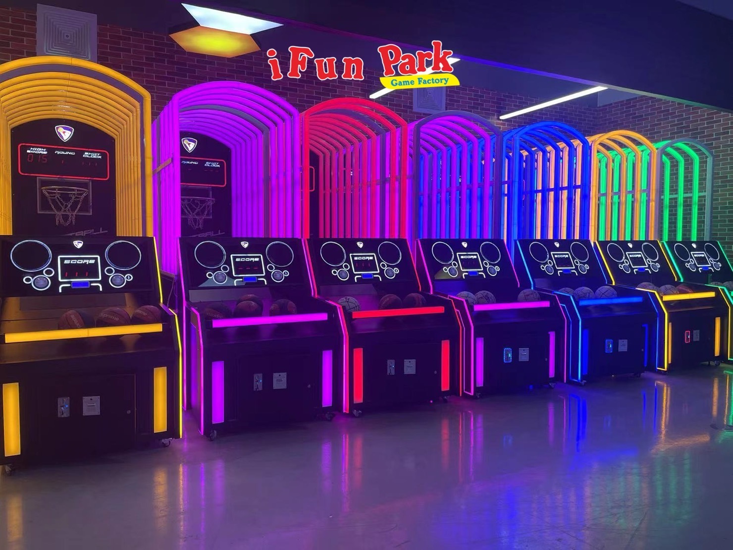 Colorful Basketball Machine