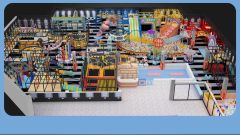 1300 m2 Colorful Soft Playground