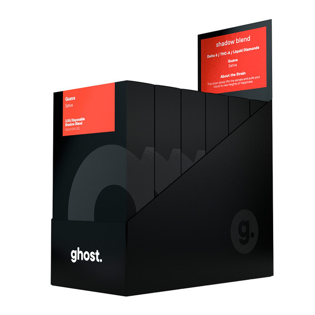 GHOST HEMP SHADOW BLEND DELTA 6 + THC-A + LIQUID DIAMONDS DISPOSABLE VAPE 3.5G