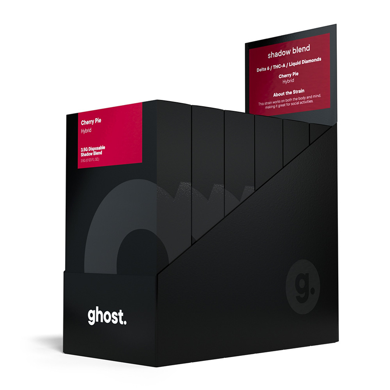 GHOST HEMP SHADOW BLEND DELTA 6 + THC-A + LIQUID DIAMONDS DISPOSABLE VAPE 3.5G
