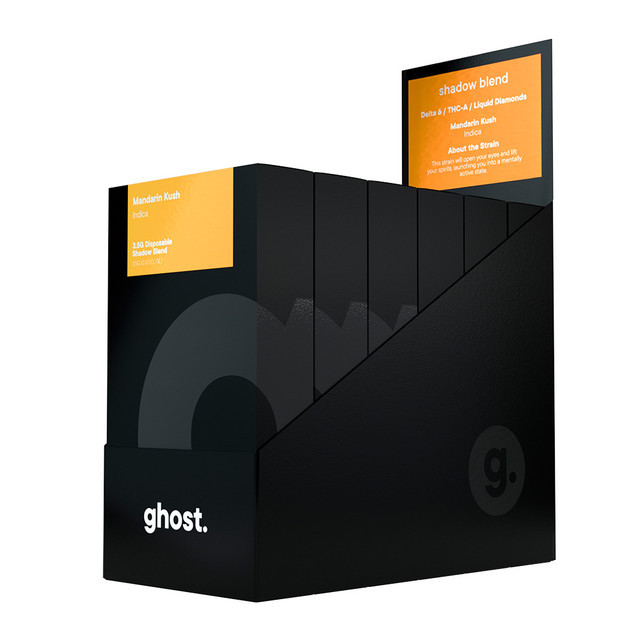 GHOST HEMP SHADOW BLEND DELTA 6 + THC-A + LIQUID DIAMONDS DISPOSABLE VAPE 3.5G