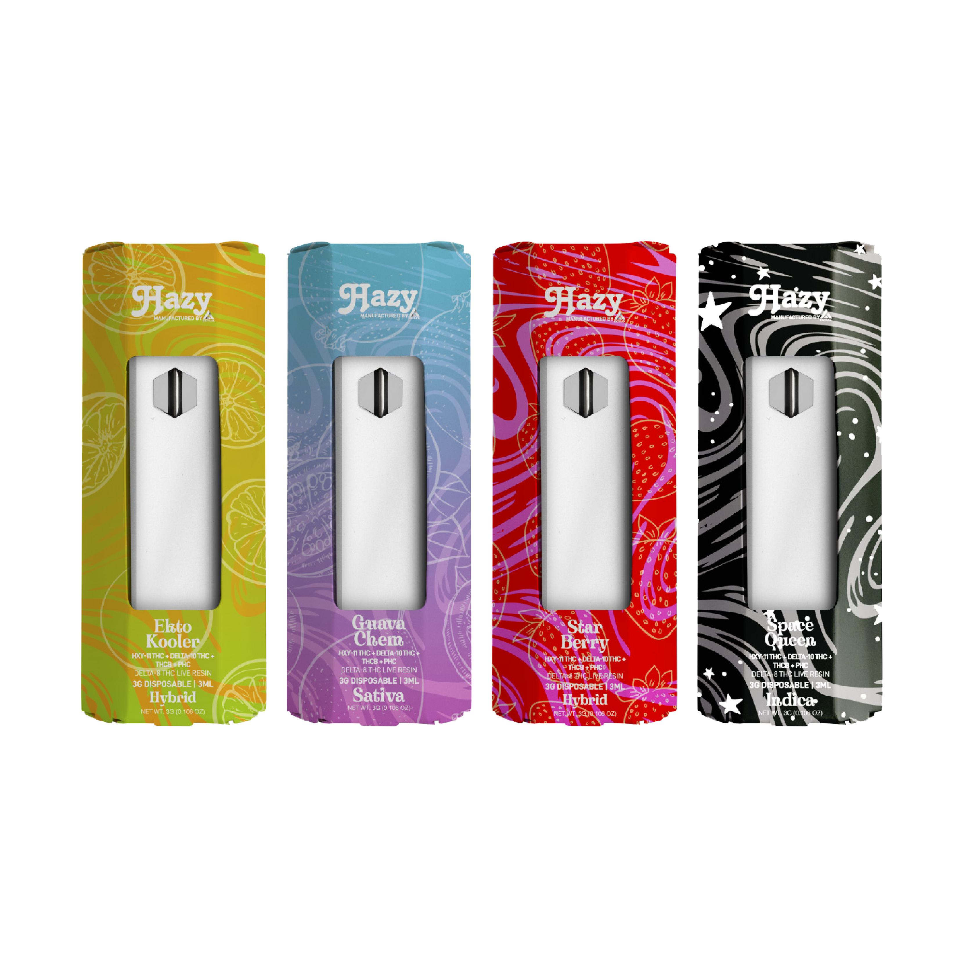 HAZY EXTRAX – HXY11-THC VAPE PENS – 3G
