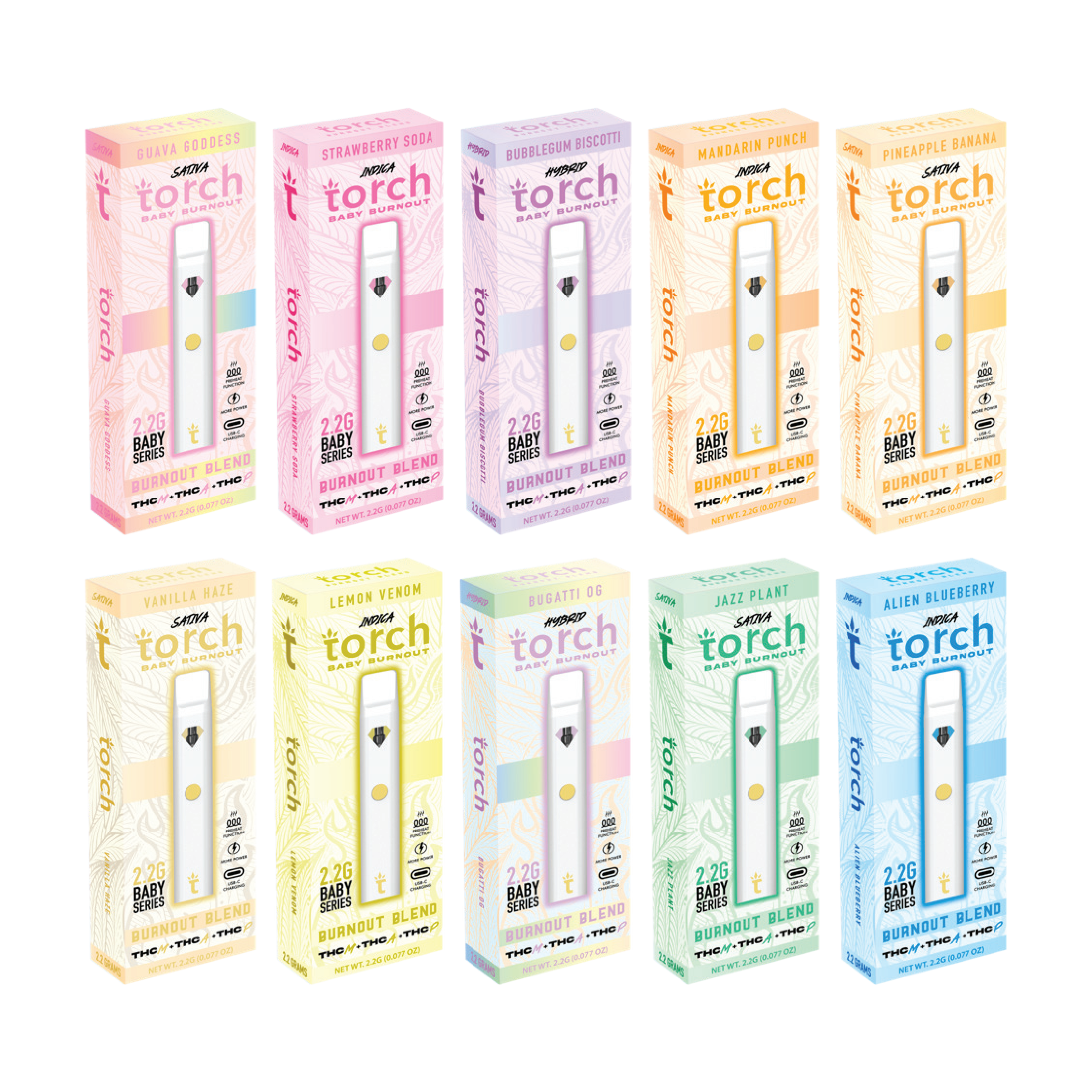 TORCH BABY BURNOUT DISPOSABLE 2.2G