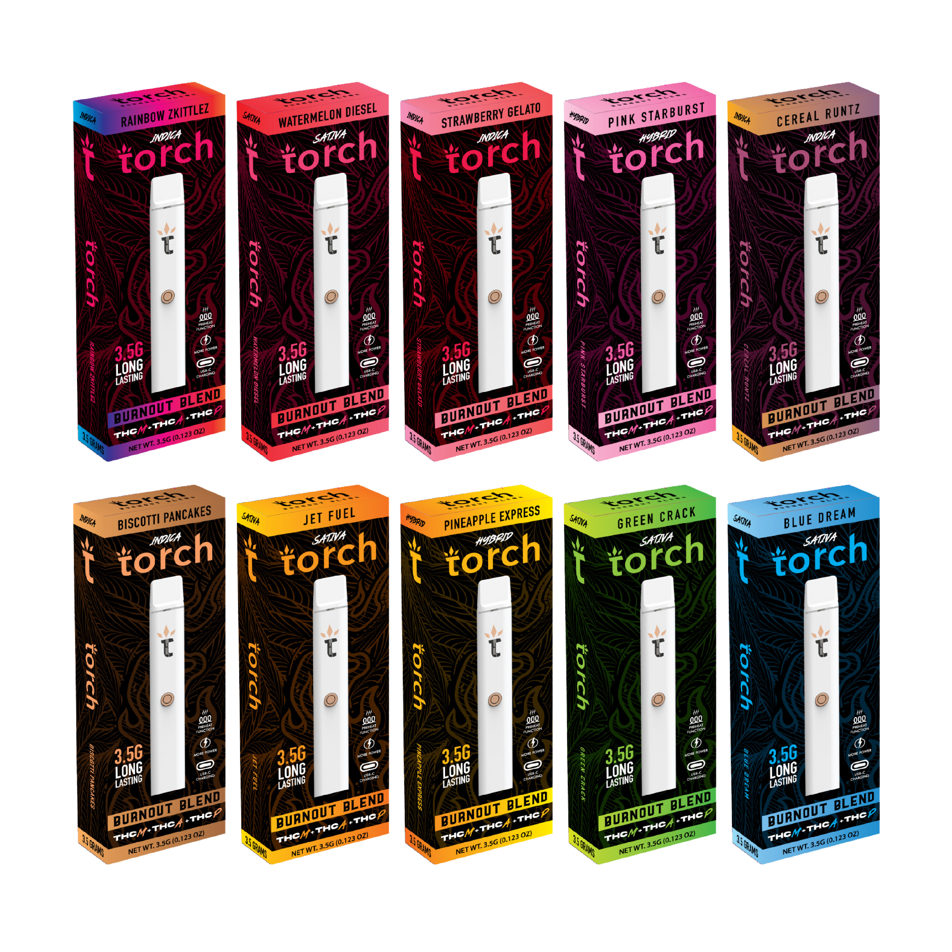 TORCH BURNOUT BLEND DISPOSABLE 3.5G