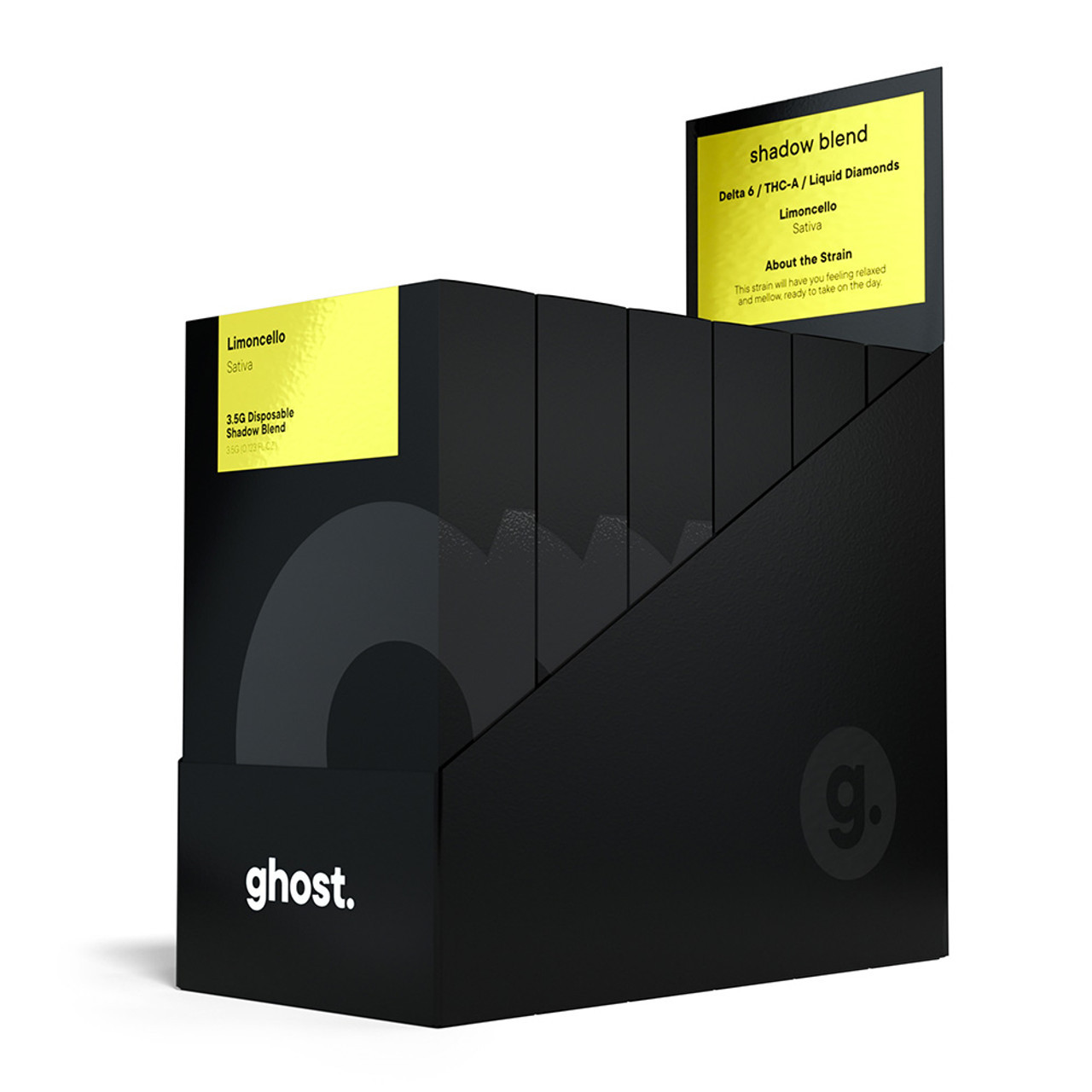 GHOST HEMP SHADOW BLEND DELTA 6 + THC-A + LIQUID DIAMONDS DISPOSABLE VAPE 3.5G