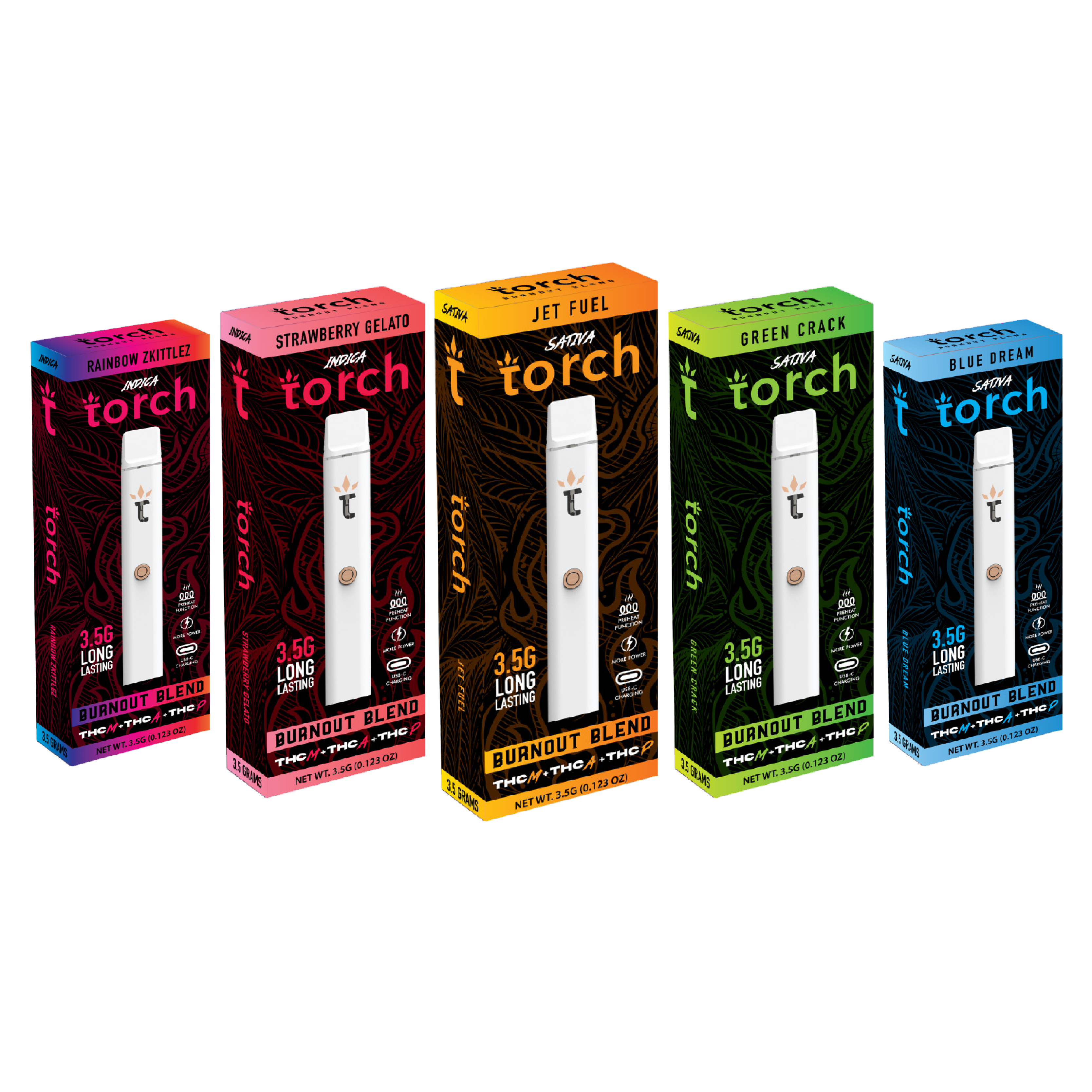 TORCH BURNOUT BLEND DISPOSABLE 3.5G