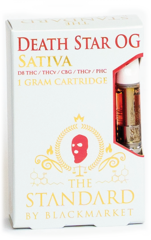 STANDARD THE STANDARD RARE CANNABINOID BLEND VAPE CARTRIDGE 1G AS D8+ THCV+ CBG+ THCP+ PHC