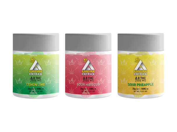 EXTRAX SOUR HIBISCUS | GUMMIES DELTA-8 THC 2,000MG