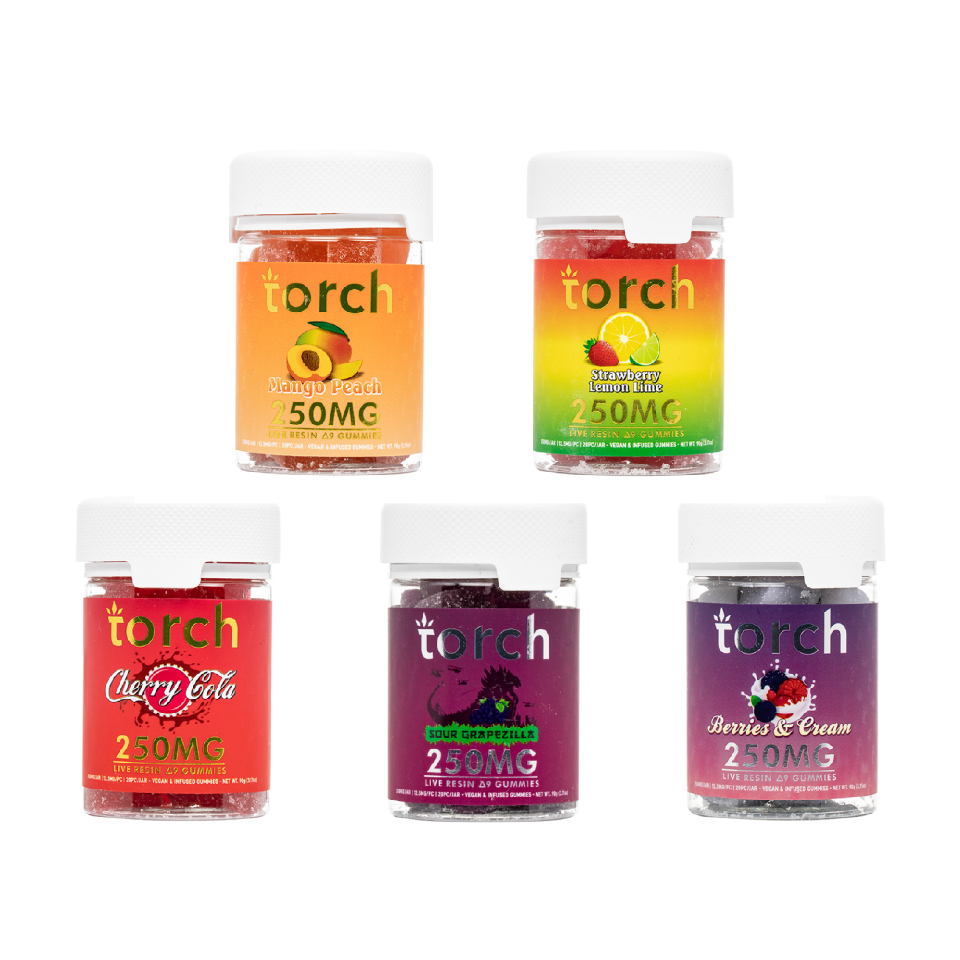 TORCH DELTA 9 LIVE RESIN GUMMIES 250MG