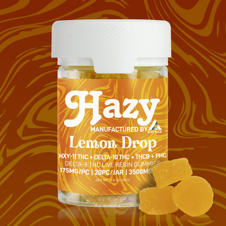 HAZY EXTRAX HXY-11 THC + D10 + THCB + PHC + D8 3500MG LIVE RESIN GUMMIES