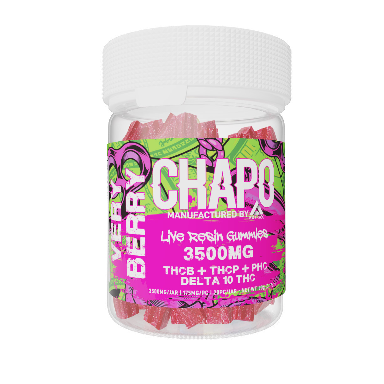 CHAPO EXTRAX LIVE RESIN GUMMIES 3500MG