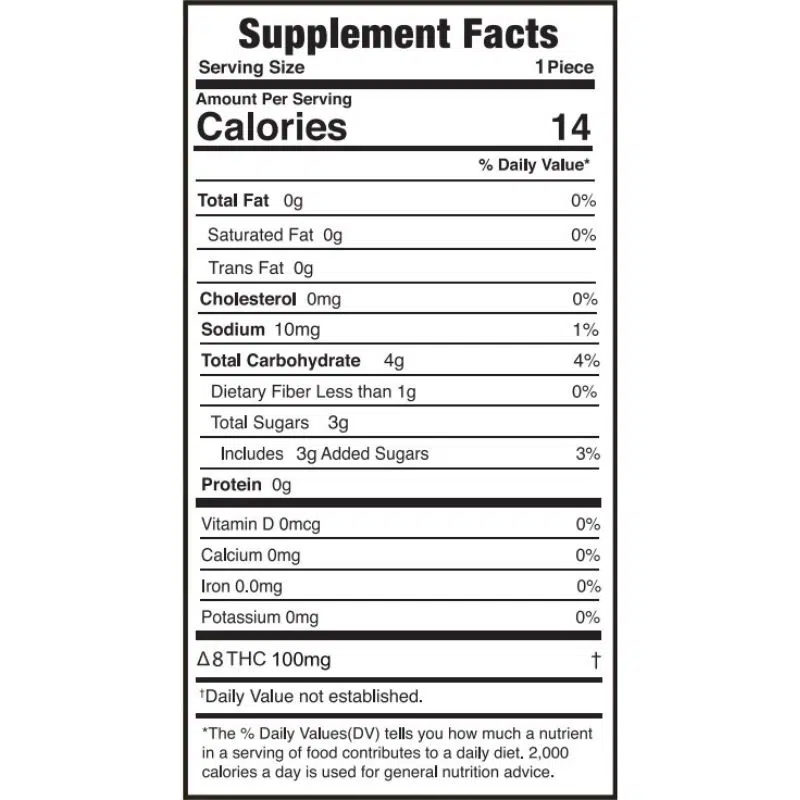 EXTRAX SOUR HIBISCUS | GUMMIES DELTA-8 THC 2,000MG