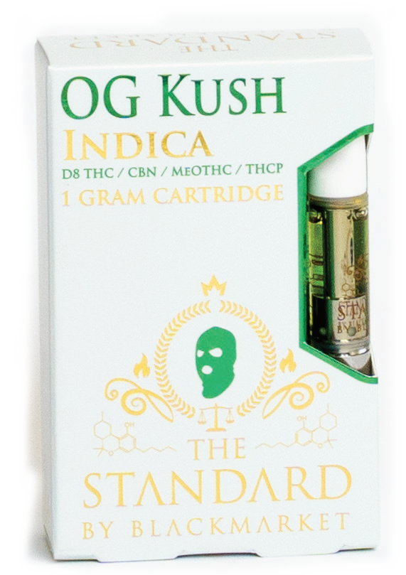 STANDARD THE STANDARD RARE CANNABINOID BLEND VAPE CARTRIDGE 1G AS D8+ THCV+ CBG+ THCP+ PHC