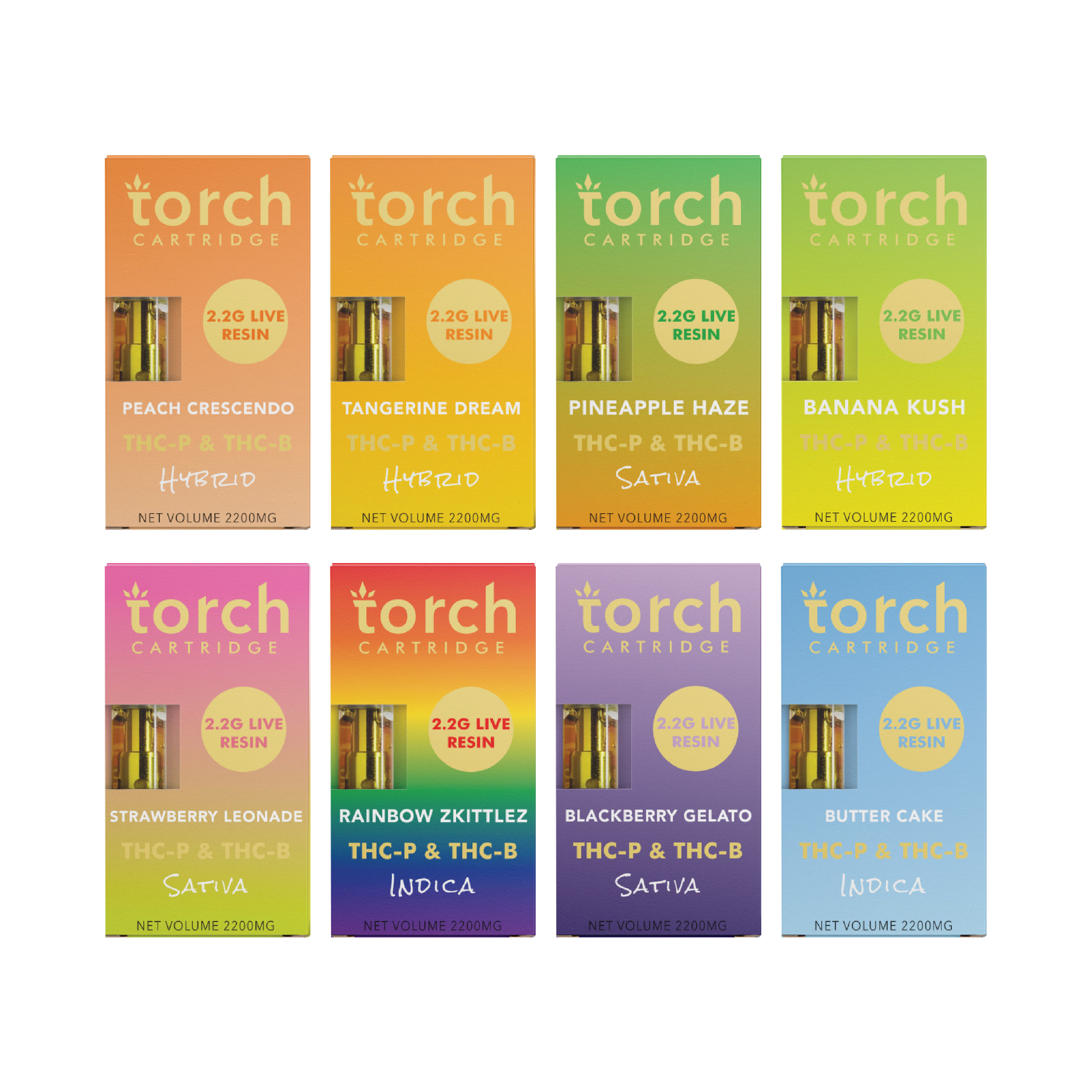 TORCH THC-P + THC-B LIVE RESIN CARTRIDGE 2.2G