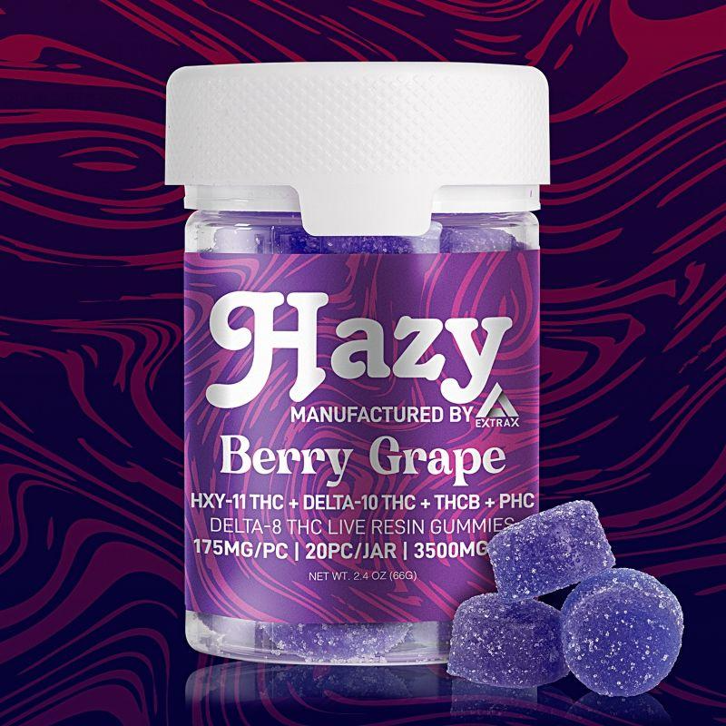 HAZY EXTRAX HXY-11 THC + D10 + THCB + PHC + D8 3500MG LIVE RESIN GUMMIES