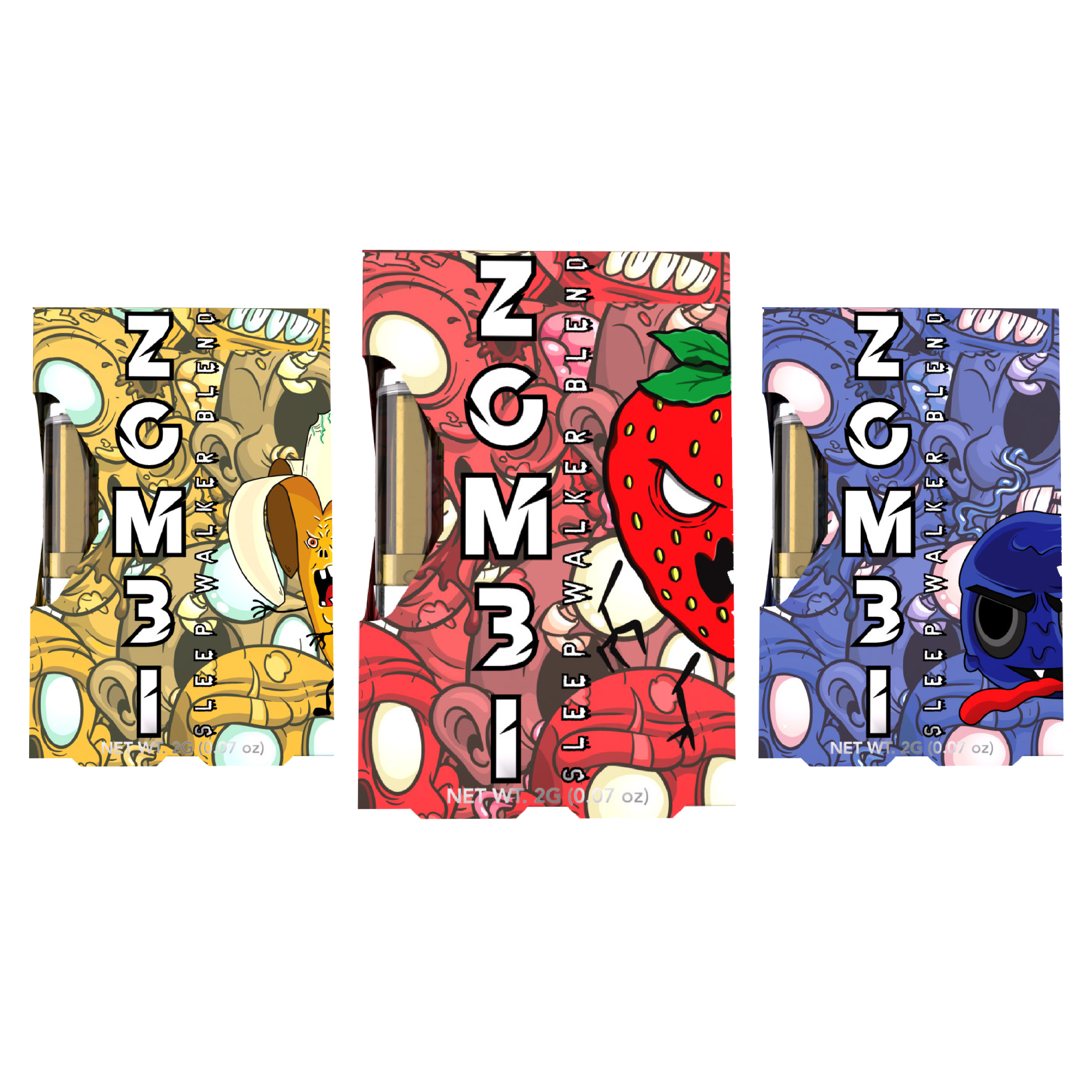 ZOMBI 2-GRAM CARTRIDGE–DELTA-8 THC,THC-P AND HXY-11 THC