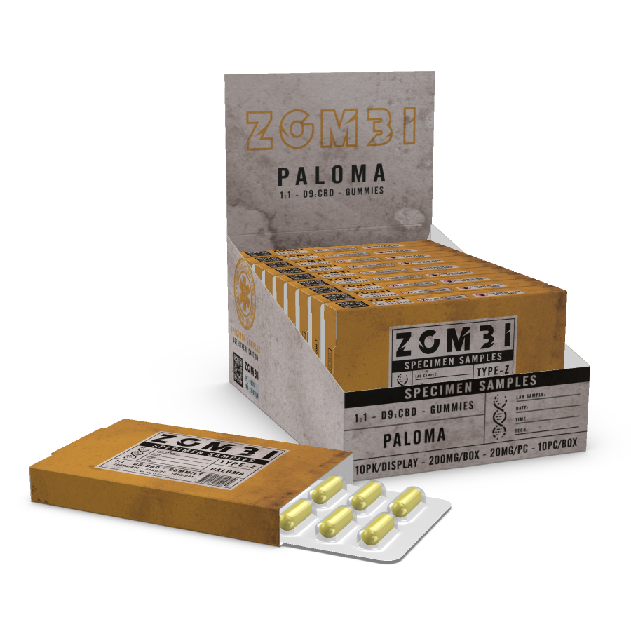 ZOMBI 1:1 - D9:CBD BLISTER PACK GUMMIES