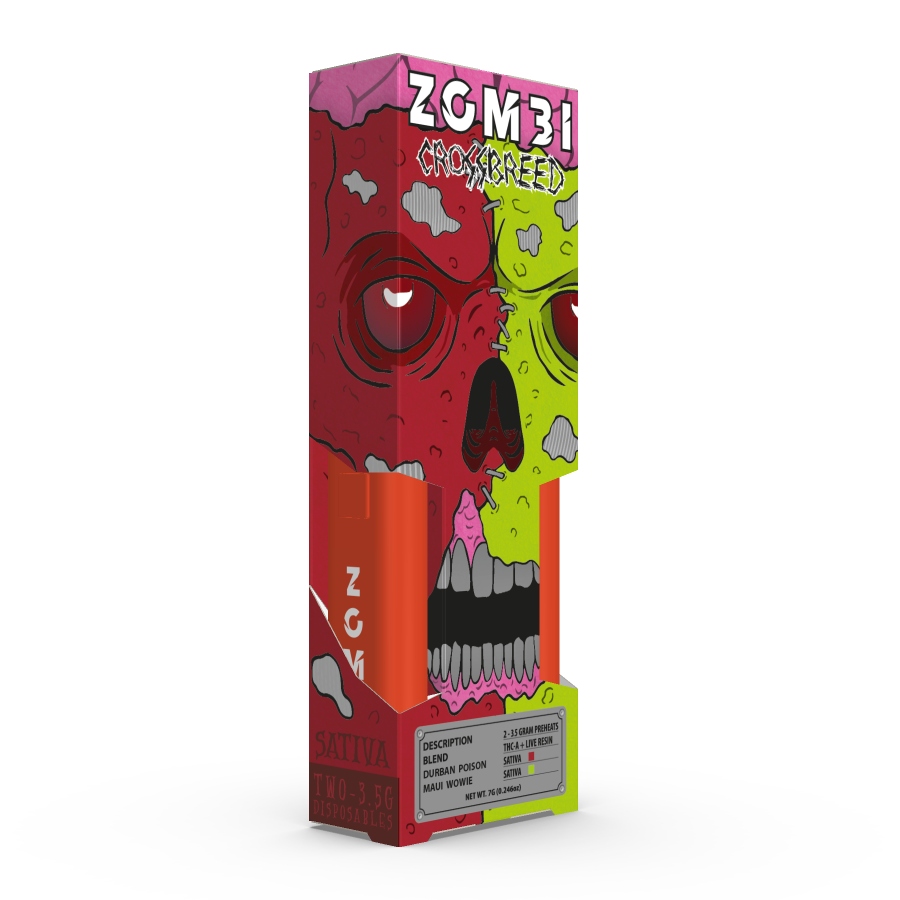 ZOMBI CROSSBREED JUGGERNAUT - 3.5G DISPOSABLE 2PK(7G)