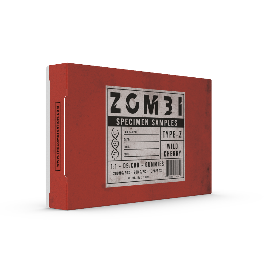 ZOMBI 1:1 - D9:CBD BLISTER PACK GUMMIES