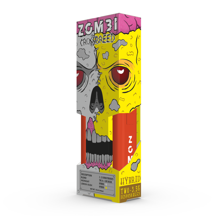 ZOMBI CROSSBREED JUGGERNAUT - 3.5G DISPOSABLE 2PK(7G)