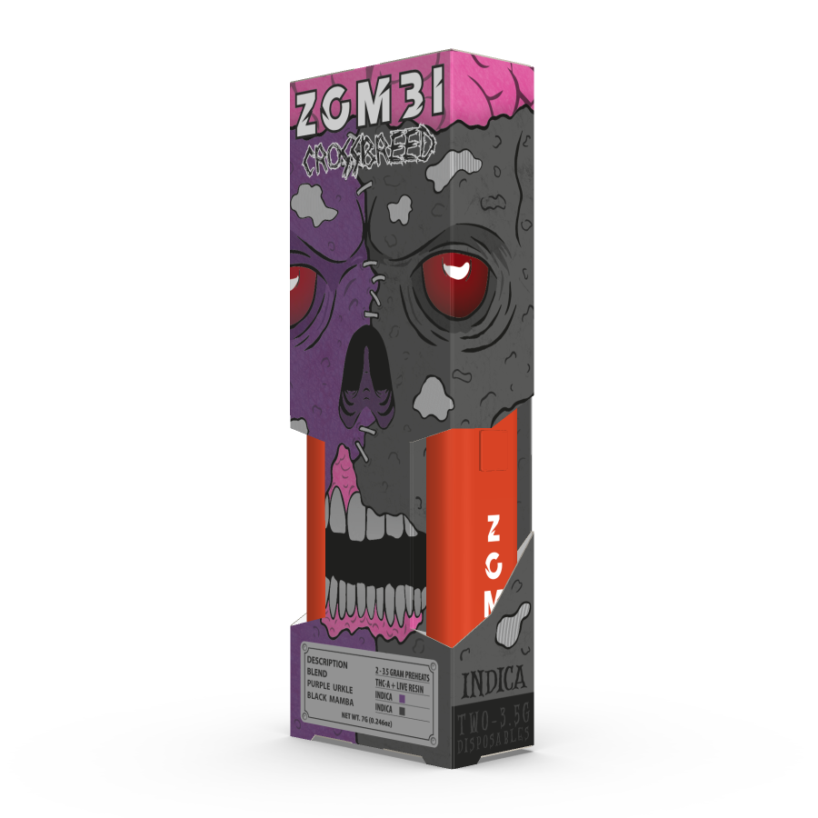 ZOMBI CROSSBREED JUGGERNAUT - 3.5G DISPOSABLE 2PK(7G)
